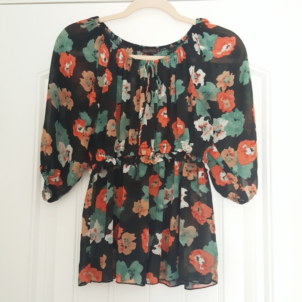 ANTHROPOLOGIE HAZEL OFF SHOULDER BOHO TOP - Picture 6 of 6